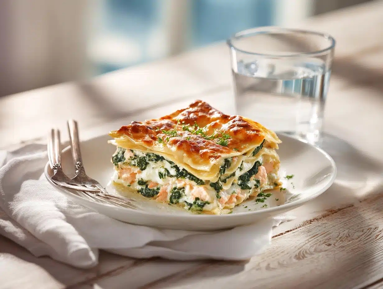 Lachs-Spinat-Lasagne – Saftige Schichten aus Frische